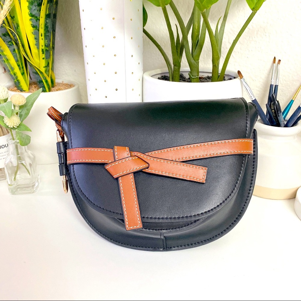 Faux Black Leather bag